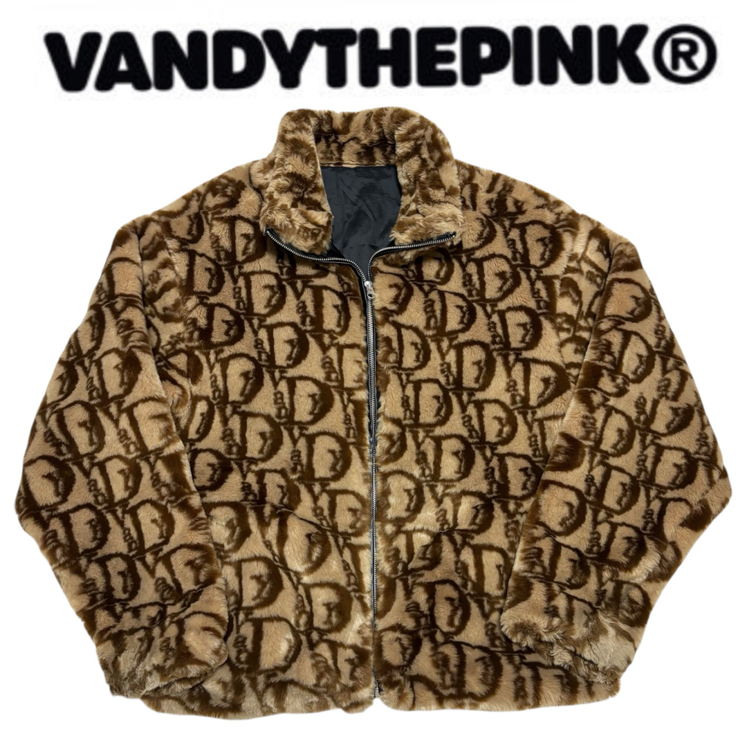 Y2K 平成□VANDY THE PINK□フェイクファージャケット モノグラム Y2K 平成□VANDY THE PINK□フェイクファージャケット モノグラム