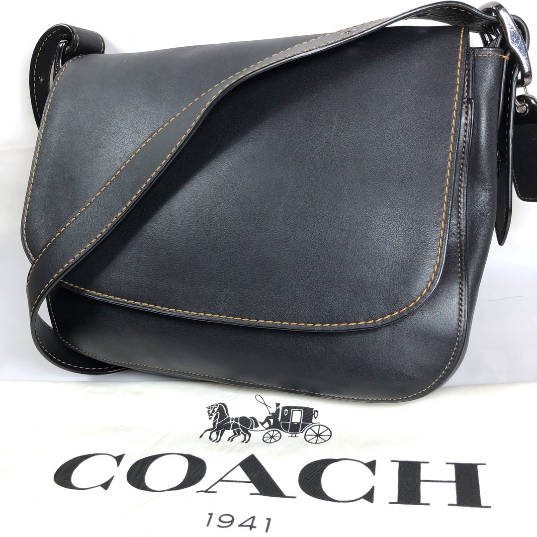 注目の福袋をピックアップ！ coach ☆ グラブ サドル ショルダーバッグ コーチ 極美品 バッグ