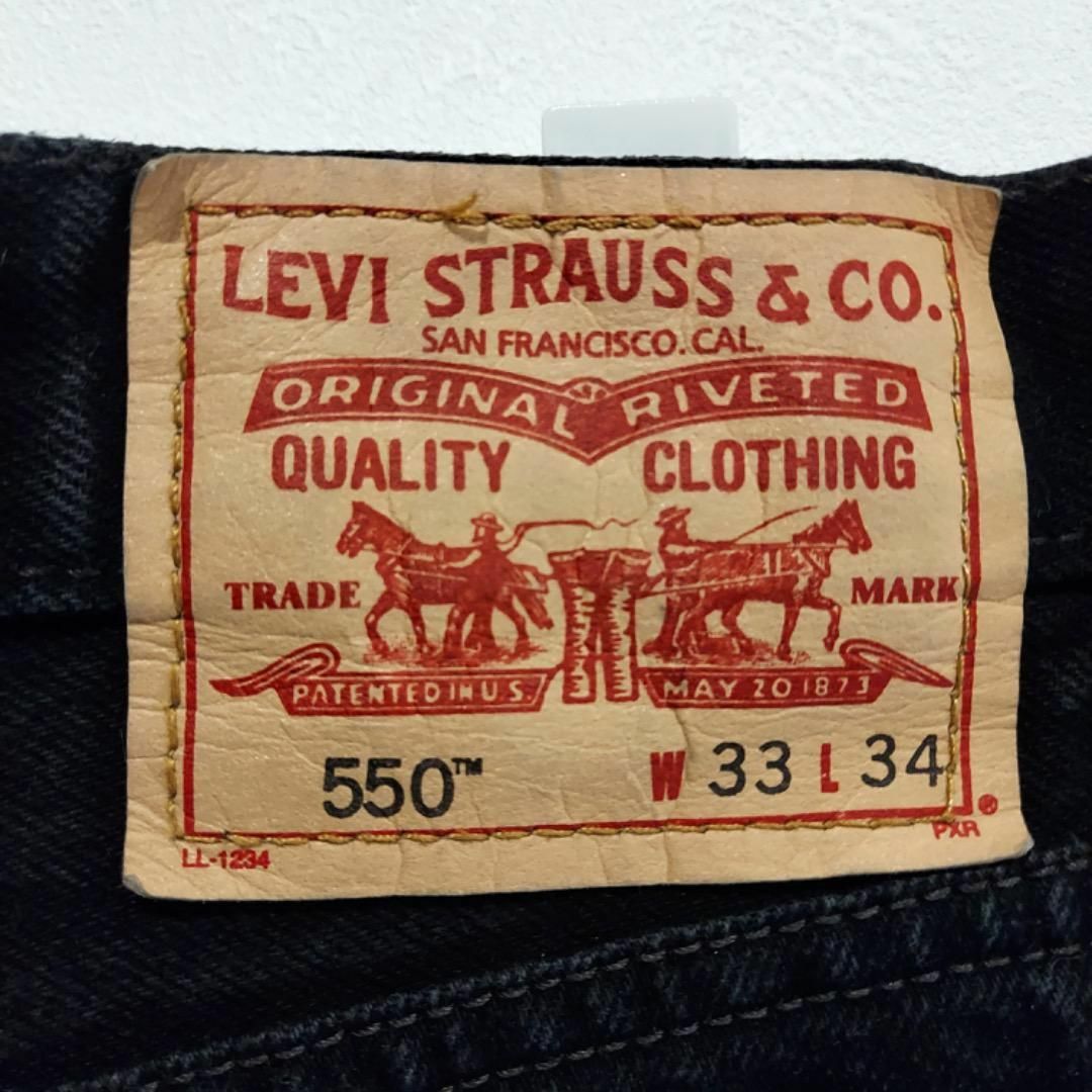 Levi's - リーバイス550 W33 ブラックデニムパンツ 黒 ボトム 00s 12536