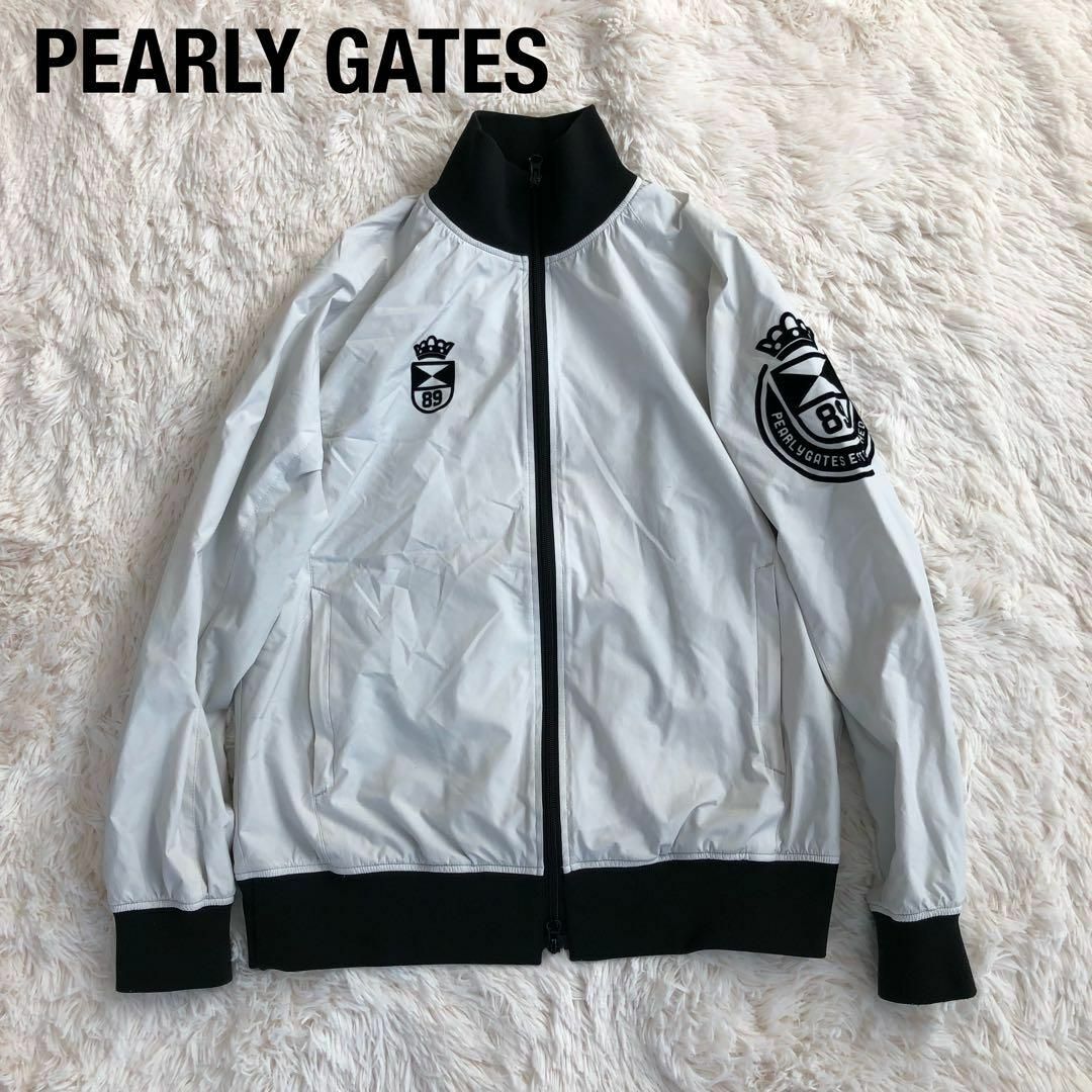 PEARLY GATESパーリーゲイツナイロンジャケットブルゾン白ホワイト2 PEARLY GATESパーリーゲイツナイロンジャケットブルゾン白ホワイト2