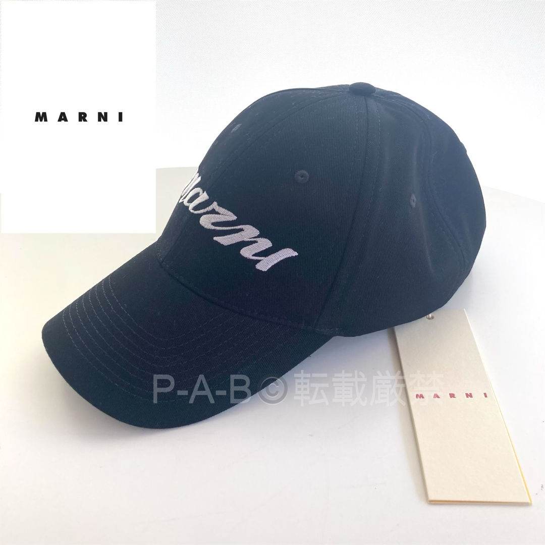 新品 タグ付き MARNI コットンツイル エンブロイダード ロゴ 新品 タグ付き MARNI コットンツイル エンブロイダード ロゴ