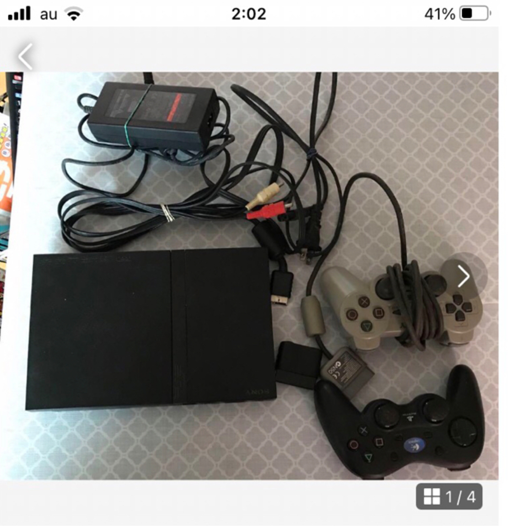 PlayStation 2本体　コントローラ2個付き