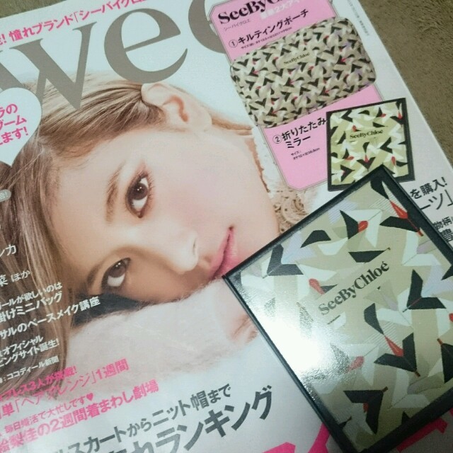 SEE BY CHLOE(シーバイクロエ)の*送料込*SWEET付録*See By Chloeクロエ*折りたたみミラー* メンズのファッション小物(ミラー)の商品写真