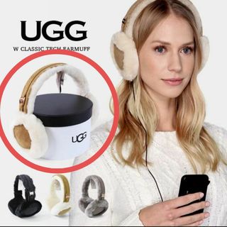 UGG - アグ UGG イヤーマフ SHEEPSKIN EMBROIDERY EARMUFF 耳 UGG - アグ UGG イヤーマフ SHEEPSKIN EMBROIDERY EARMUFF 耳