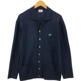 LACOSTE - シュミーズ ラコステ カーディガン ニット 緑 総柄 LACOSTE - シュミーズ ラコステ カーディガン ニット 緑 総柄