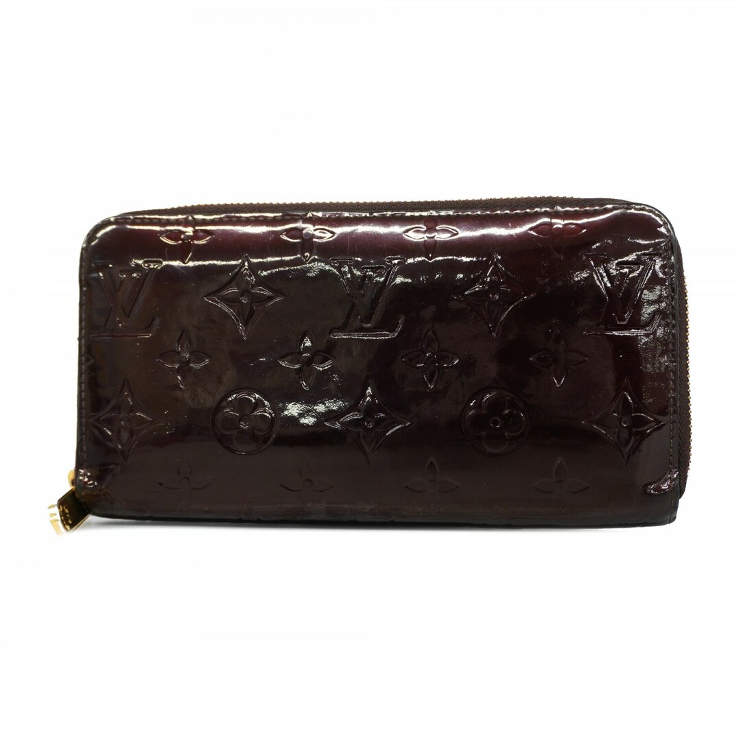 LOUIS VUITTON - 【5ad3009】ルイヴィトン 長財布 ヴェルニ ジッピーウォレット M91536 ルージュフォーヴィスト【中古】レディース