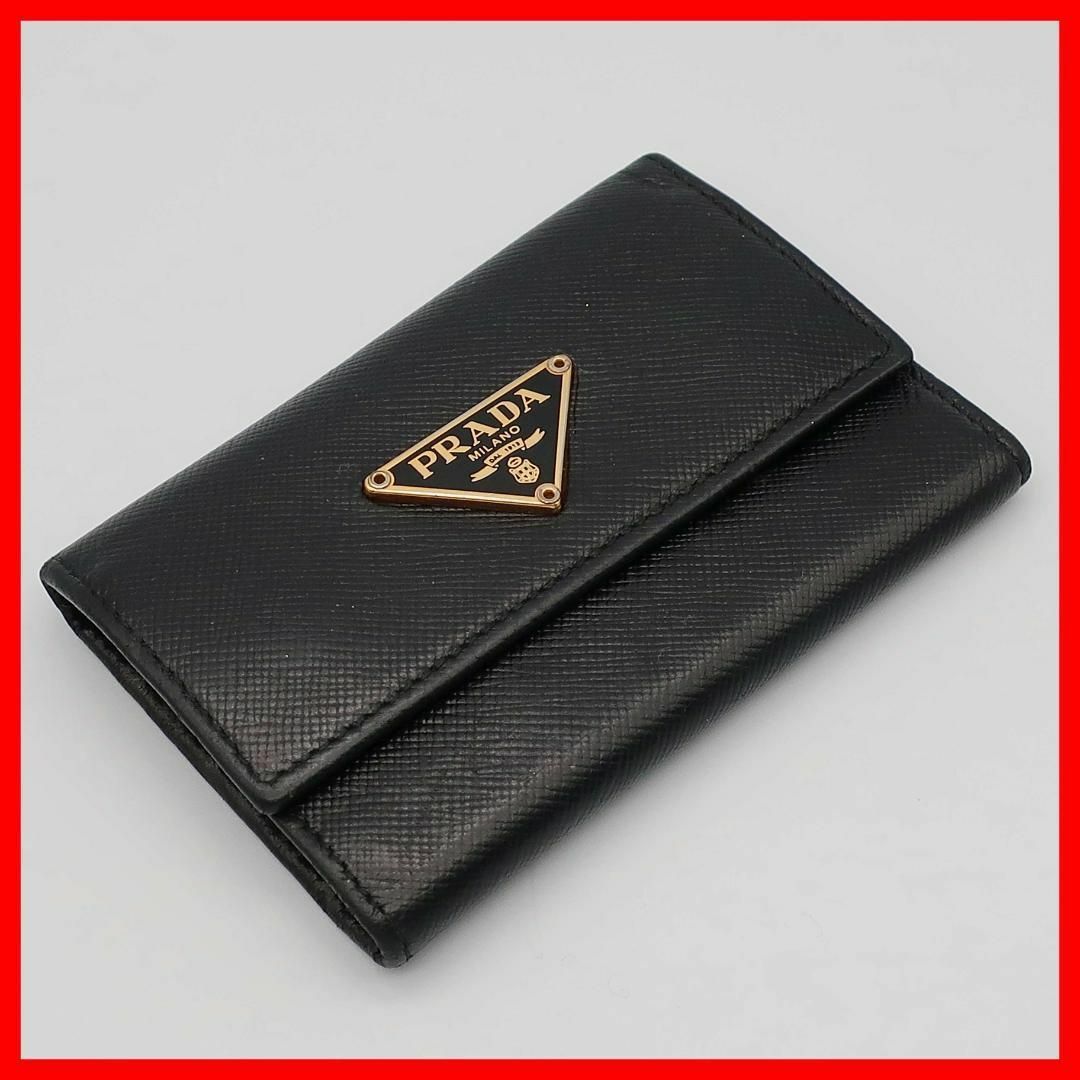 PRADA - 正規品 プラダ PRADA キーケース Key case オールレザー 黒
