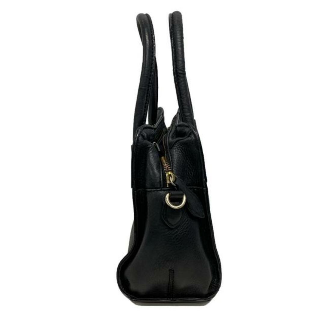 ANNA SUI(アナスイ) ハンドバッグ - 黒 レザー ANNA SUI(アナスイ) ハンドバッグ - 黒 レザー