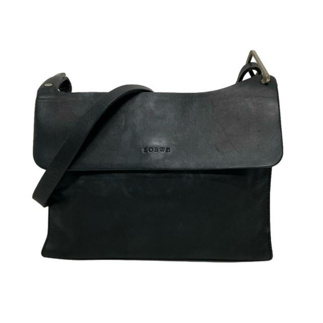LOEWE(ロエベ) ショルダーバッグ - 黒 斜めがけ レザー LOEWE(ロエベ) ショルダーバッグ - 黒 斜めがけ レザー