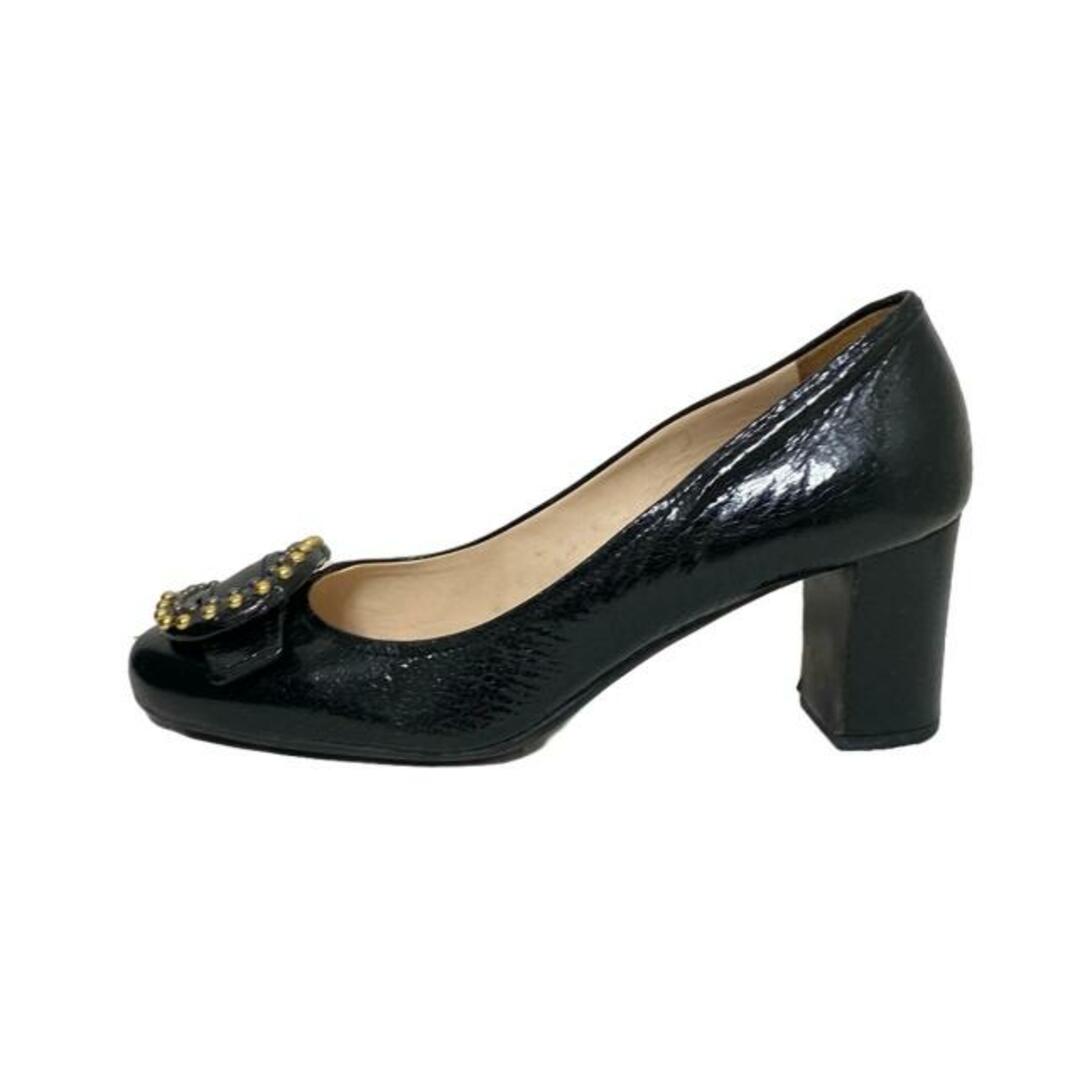 PRADA(プラダ) パンプス 36 レディース 黒 スタッズ/ひび割れ PRADA(プラダ) パンプス 36 レディース 黒 スタッズ/ひび割れ