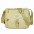 本物 プラダ PRADA ヴェラ ショルダーバッグ ポシェット ナイロン ベージュ BT8994 Vela バッグ 中古