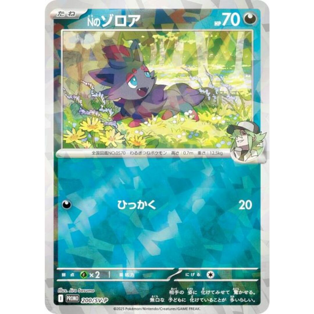 ポケモンカードゲーム 200/SV-P Nのゾロア 悪 (PROMO プロモ ポケモンカードゲーム 200/SV-P Nのゾロア 悪 (PROMO プロモ