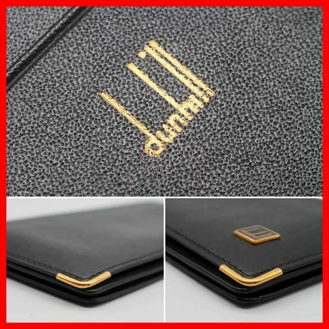 正規品 ダンヒル Dunhill 長財布 Wallet レザー 黒 ロゴ金具 正規品 ダンヒル Dunhill 長財布 Wallet レザー 黒 ロゴ金具