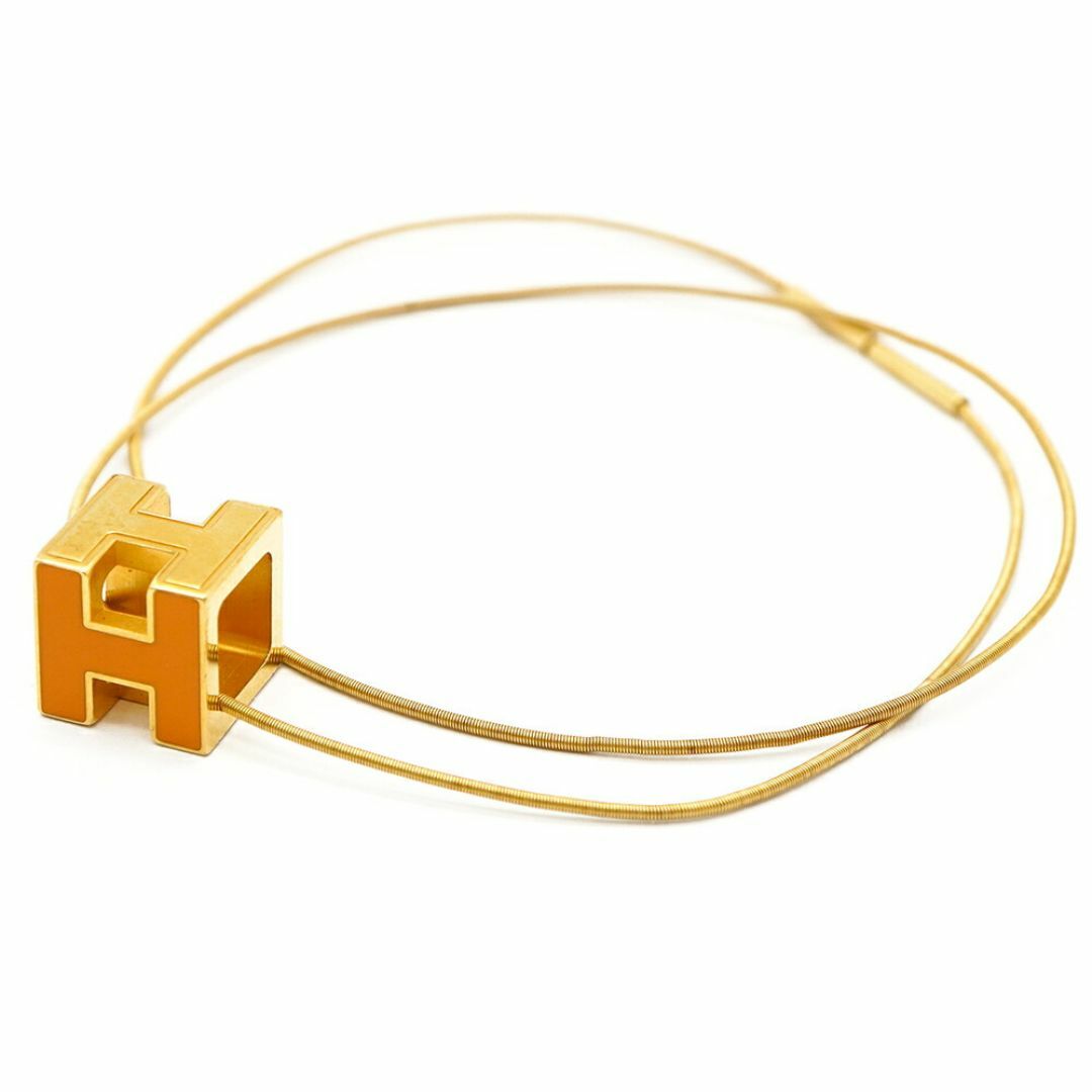 HERMES カージュ・ド・アッシュ キューブネックレス Hモチーフ HERMES カージュ・ド・アッシュ キューブネックレス Hモチーフ