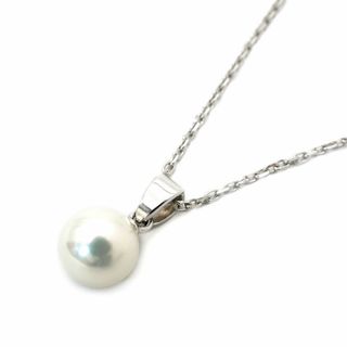 MIKIMOTO - MIKIMOTO ミキモト パール ネックレス 7mm珠  K18 ホワイトゴールド 全長38.5cm 2.7ｇ真珠 ジュエリー ブランド 14111【リユース品】