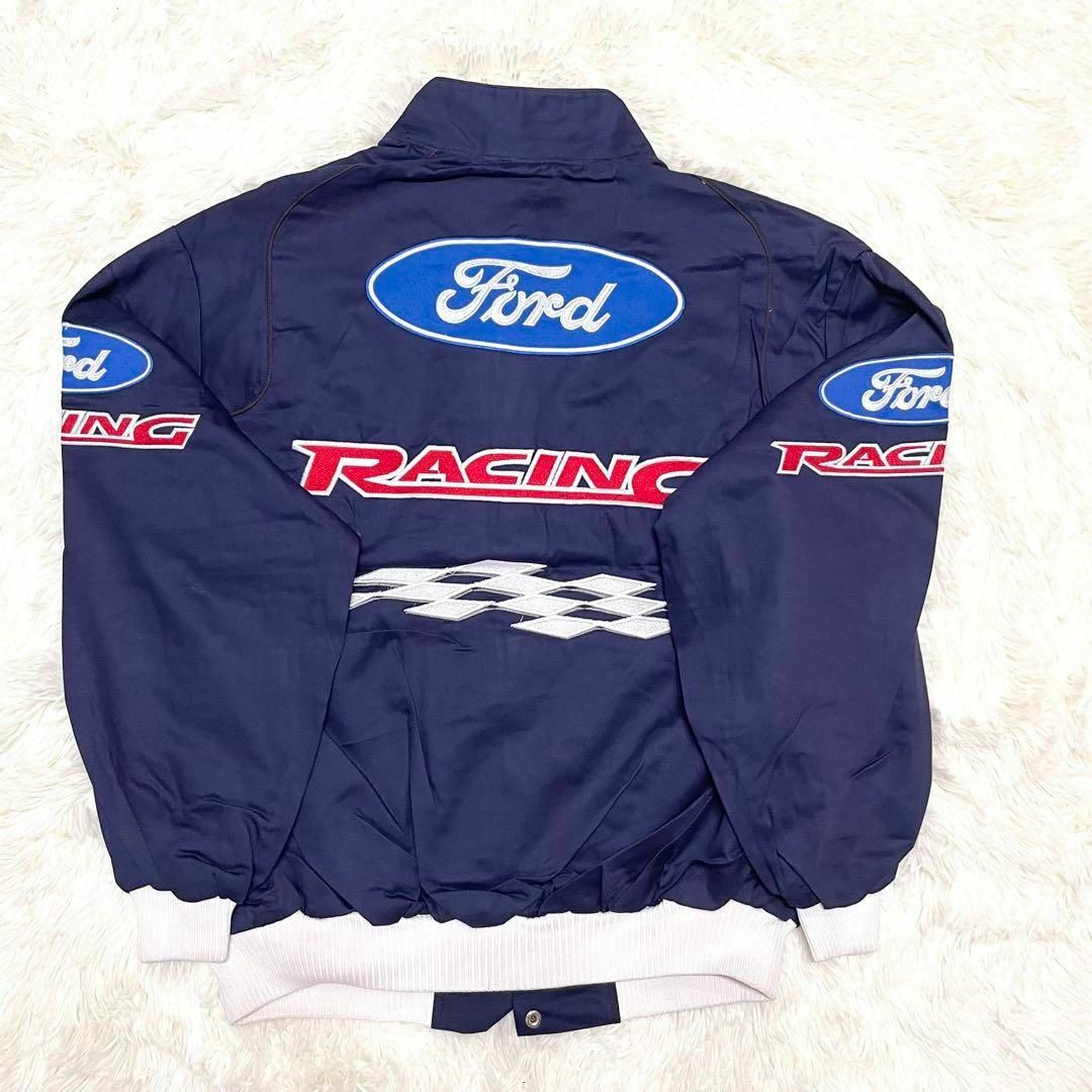 JH DESIGN レーシングジャケット Ford ネイビー XL