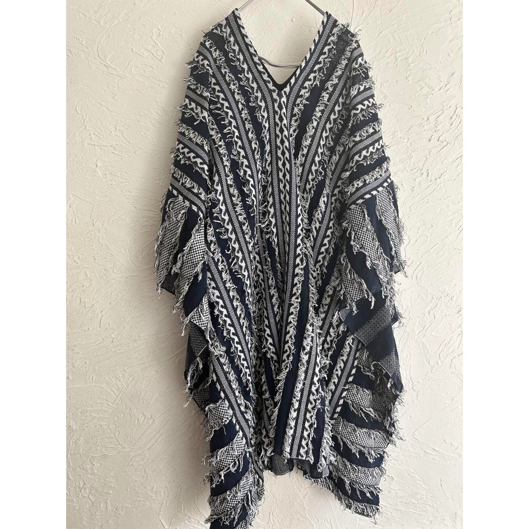 mame - 【美品】 マメクロゴウチ 15ss フリンジ ワンピース mame - 【美品】 マメクロゴウチ 15ss フリンジ ワンピース