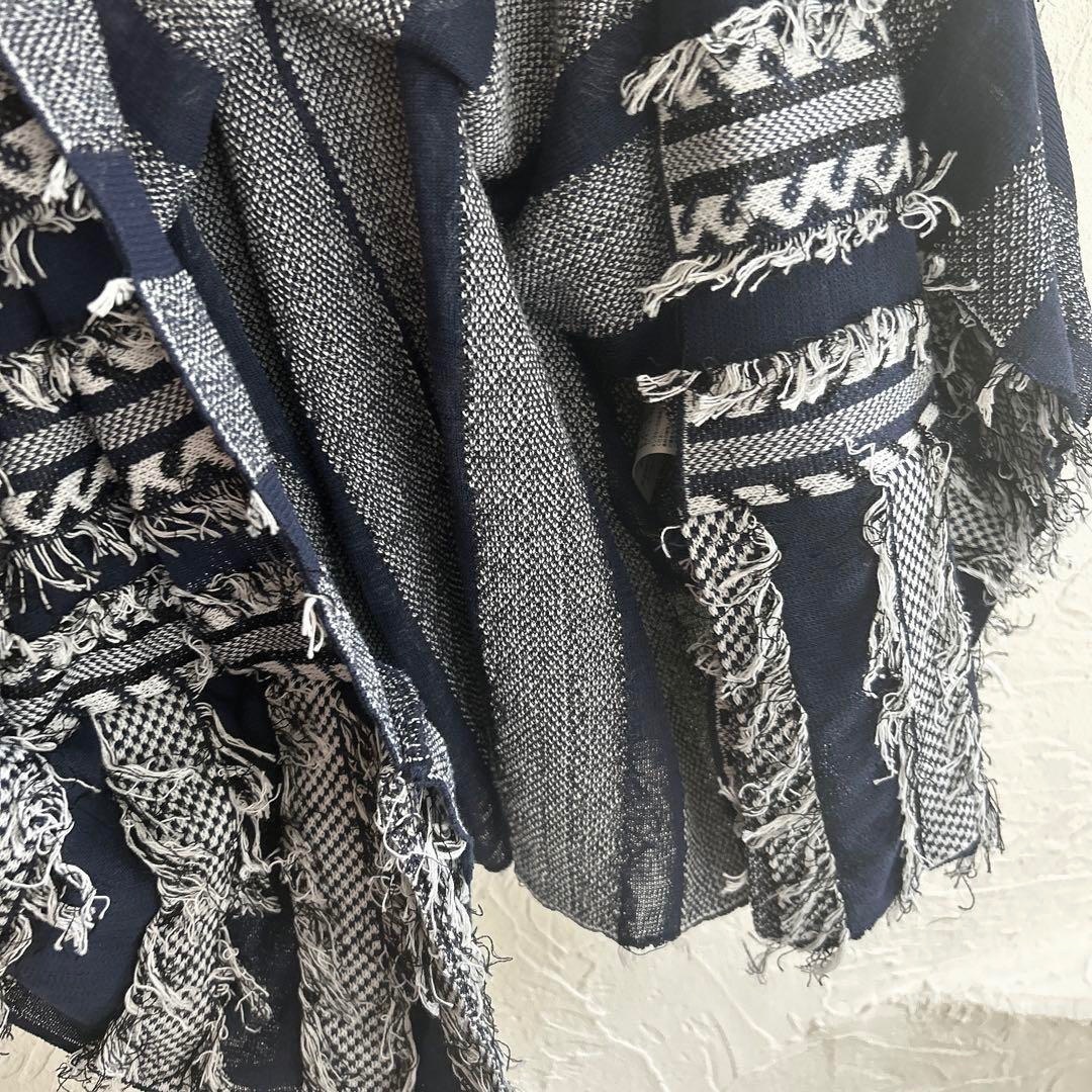 mame - 【美品】 マメクロゴウチ 15ss フリンジ ワンピース mame - 【美品】 マメクロゴウチ 15ss フリンジ ワンピース