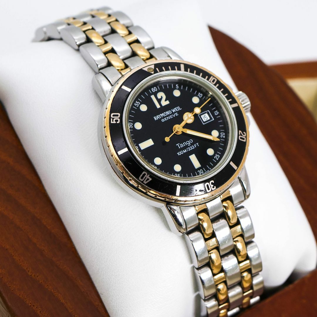 稼働 RAYMONDWEIL Tango 腕時計 ダイバー 回転ベゼル 750 稼働 RAYMONDWEIL Tango 腕時計 ダイバー 回転ベゼル 750