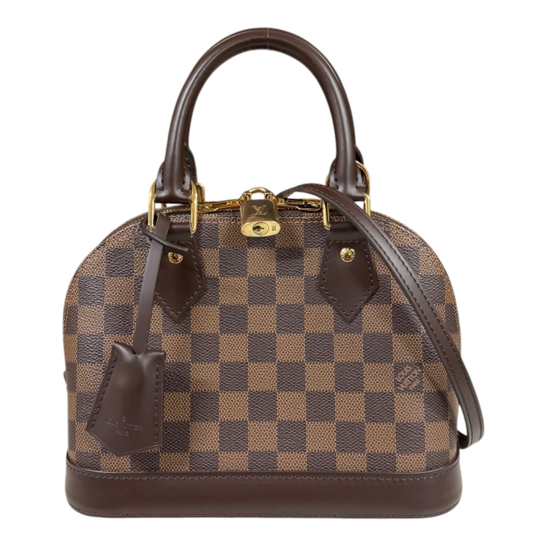 LOUIS VUITTON - ルイヴィトン アルマBB ダミエ ショルダーバッグ ダミエキャンバス N40606 ブラウン レディース LOUIS VUITTON  中古