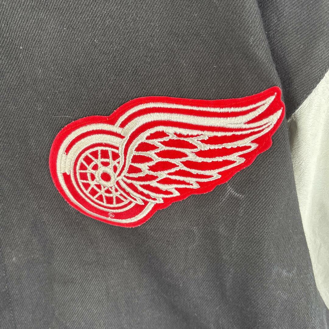 古着 JH USA製 スタジャン アームレザー NHL レッドウィングス 古着 JH USA製 スタジャン アームレザー NHL レッドウィングス