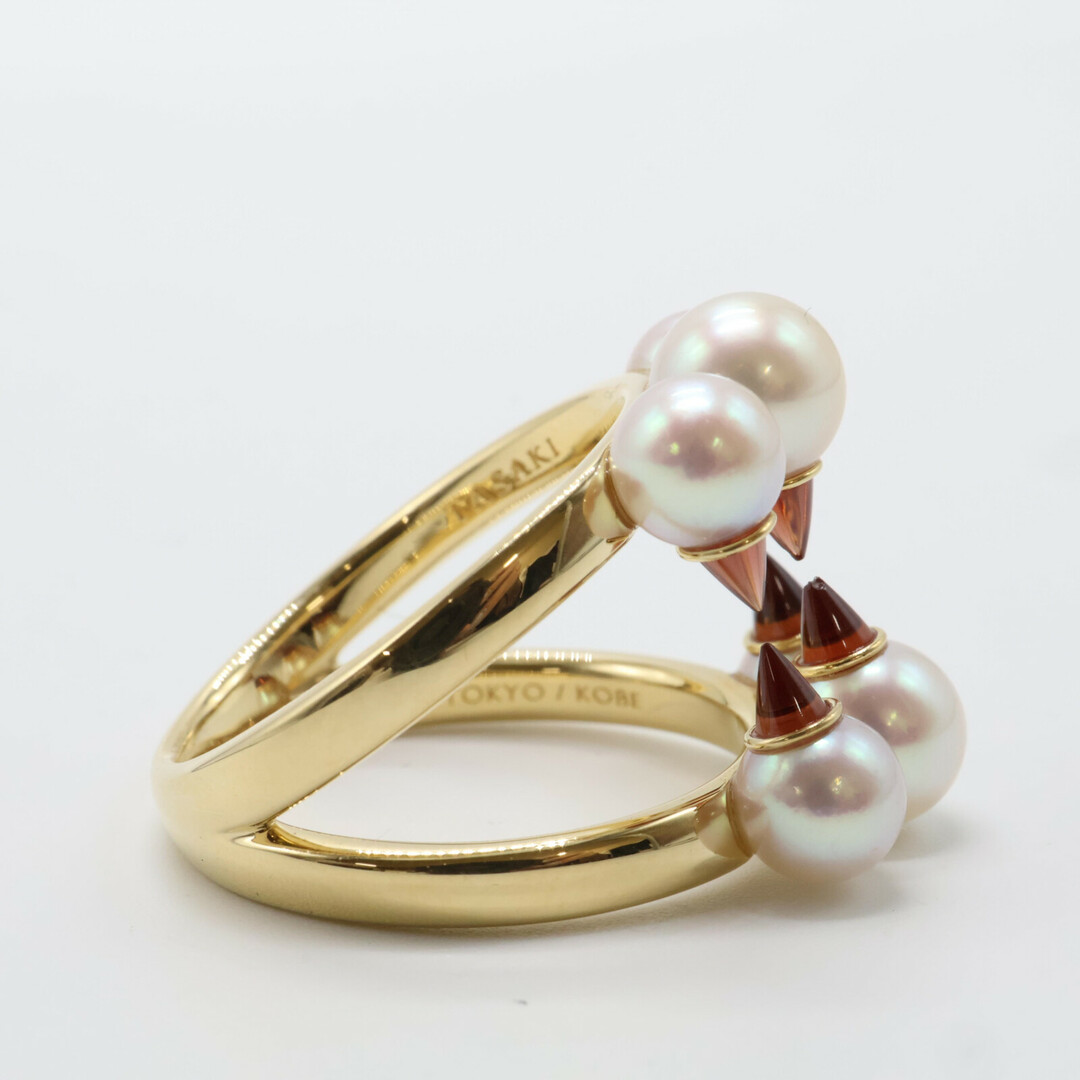 TASAKI - タサキ 750YG パールxガーネット デインジャー TASAKI - タサキ 750YG パールxガーネット デインジャー