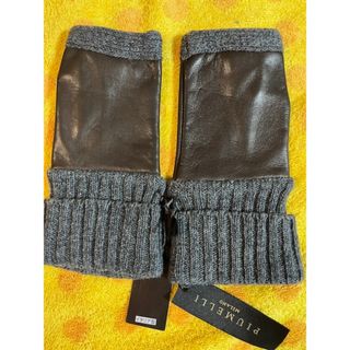 イタリア製　ブラウン羊革手袋18Sサイズ(手袋)