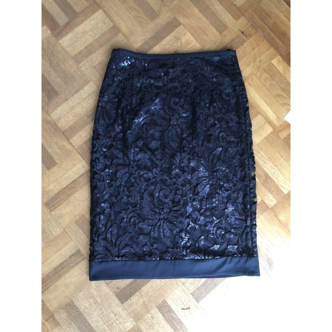 タダシショージ TADASHI SHOJI スパンコール付きレーススカート タダシショージ TADASHI SHOJI スパンコール付きレーススカート