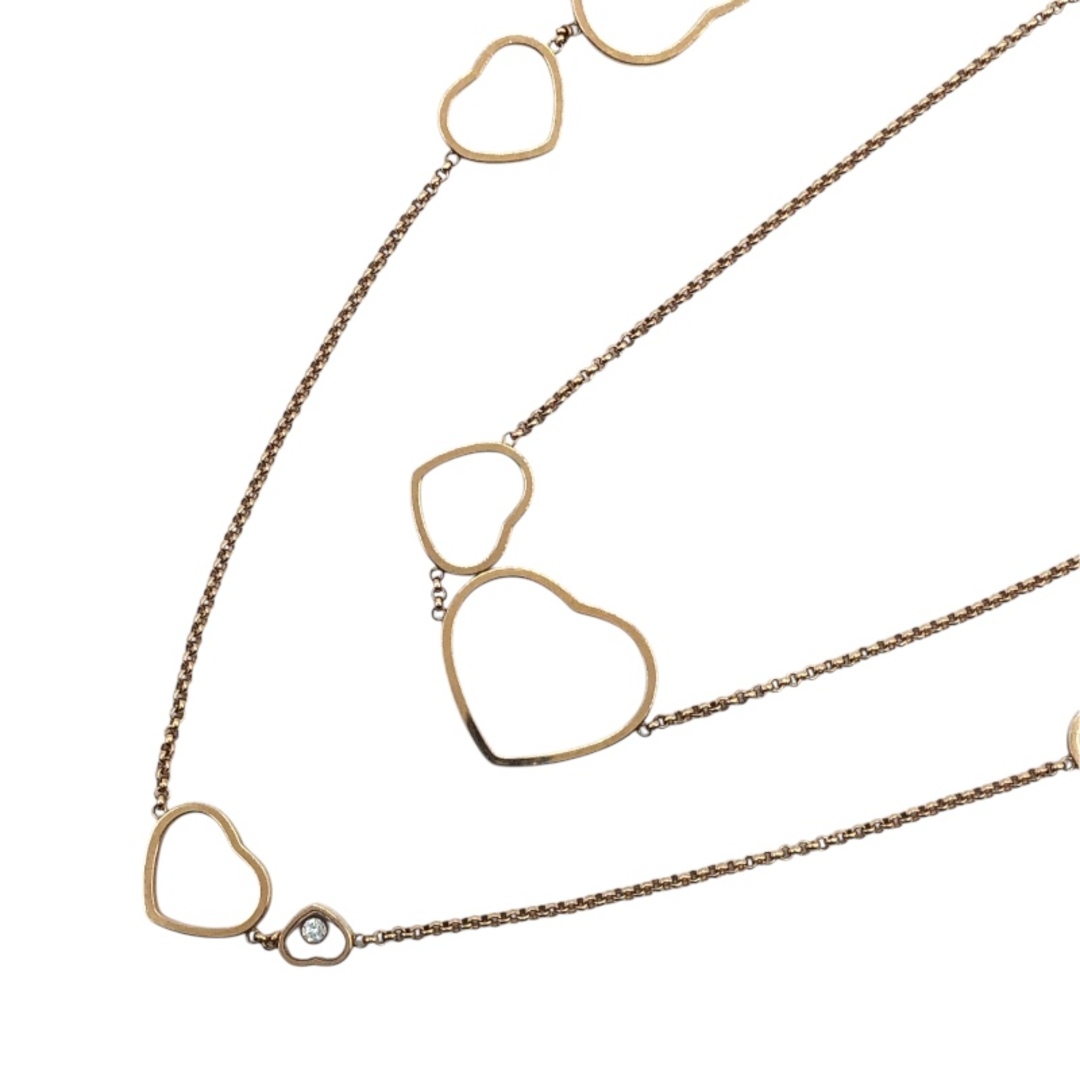 Chopard - 　ショパール Chopard ハッピーハートネックレス K18PG ジュエリー