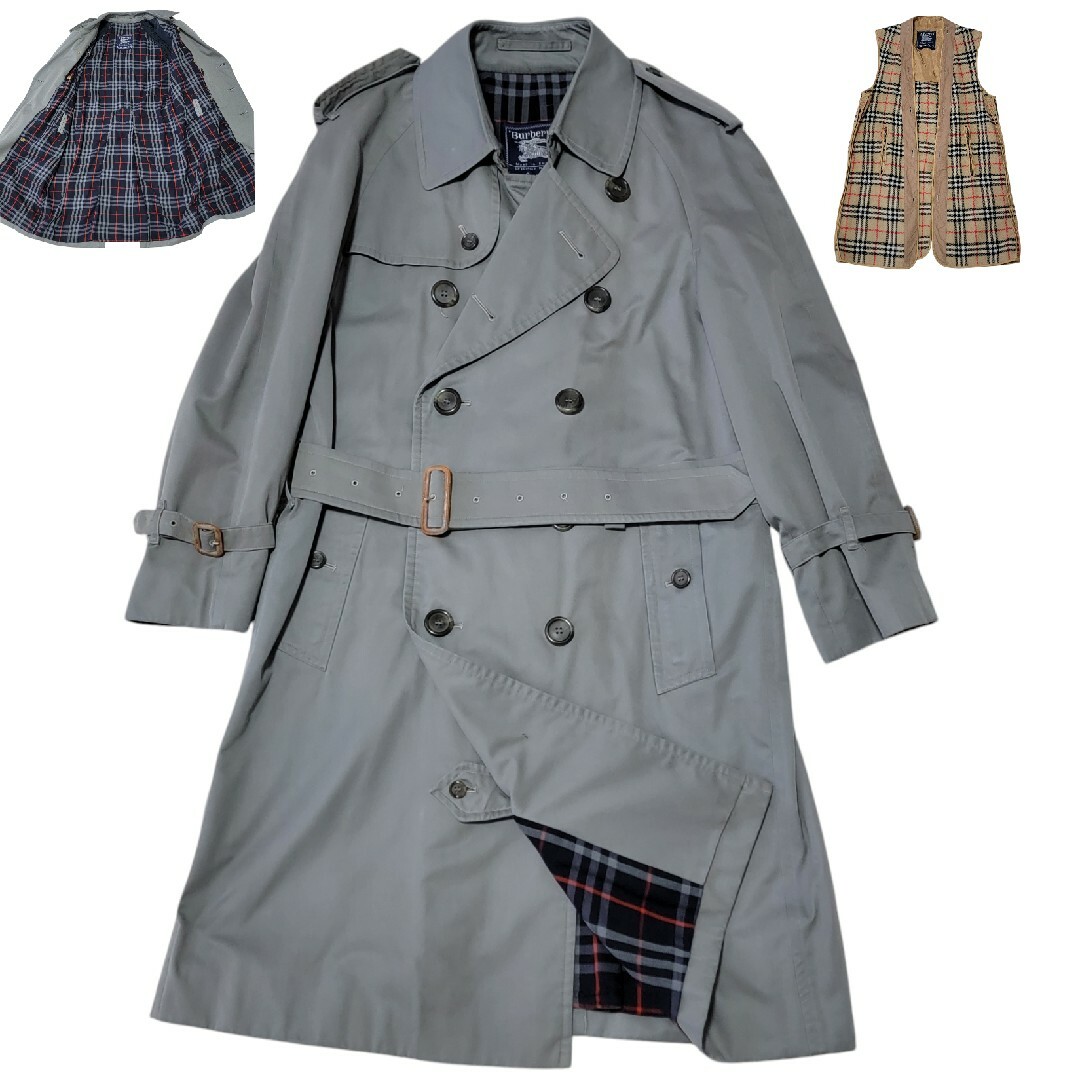 BURBERRY - 希少色 セージ 80S バーバリー BURBERRY トレンチ BURBERRY - 希少色 セージ 80S バーバリー BURBERRY トレンチ