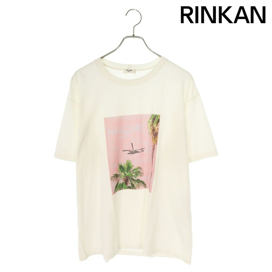 セリーヌ 2X43F671Q AVE 57 SKY フォトプリントコットンTシャツ メンズ L