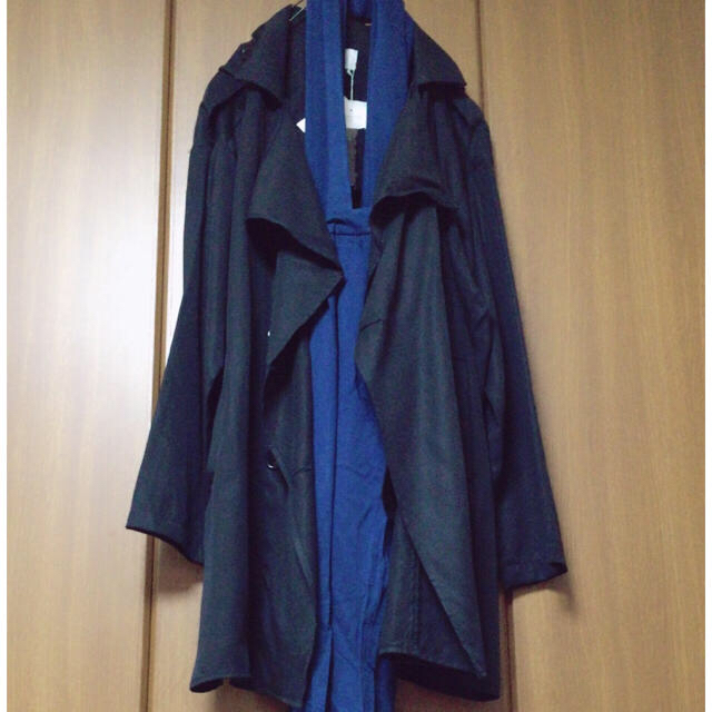 EGOIST(エゴイスト)のエゴイスト トレンチ風 スプリング コート ブラック 黒 ベージュ レディースのジャケット/アウター(スプリングコート)の商品写真