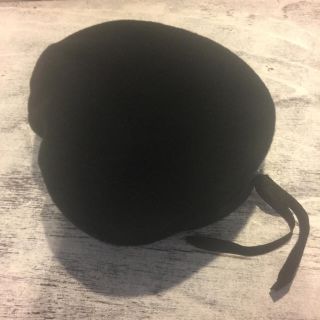 ベレー帽 ブラック(ハンチング/ベレー帽)