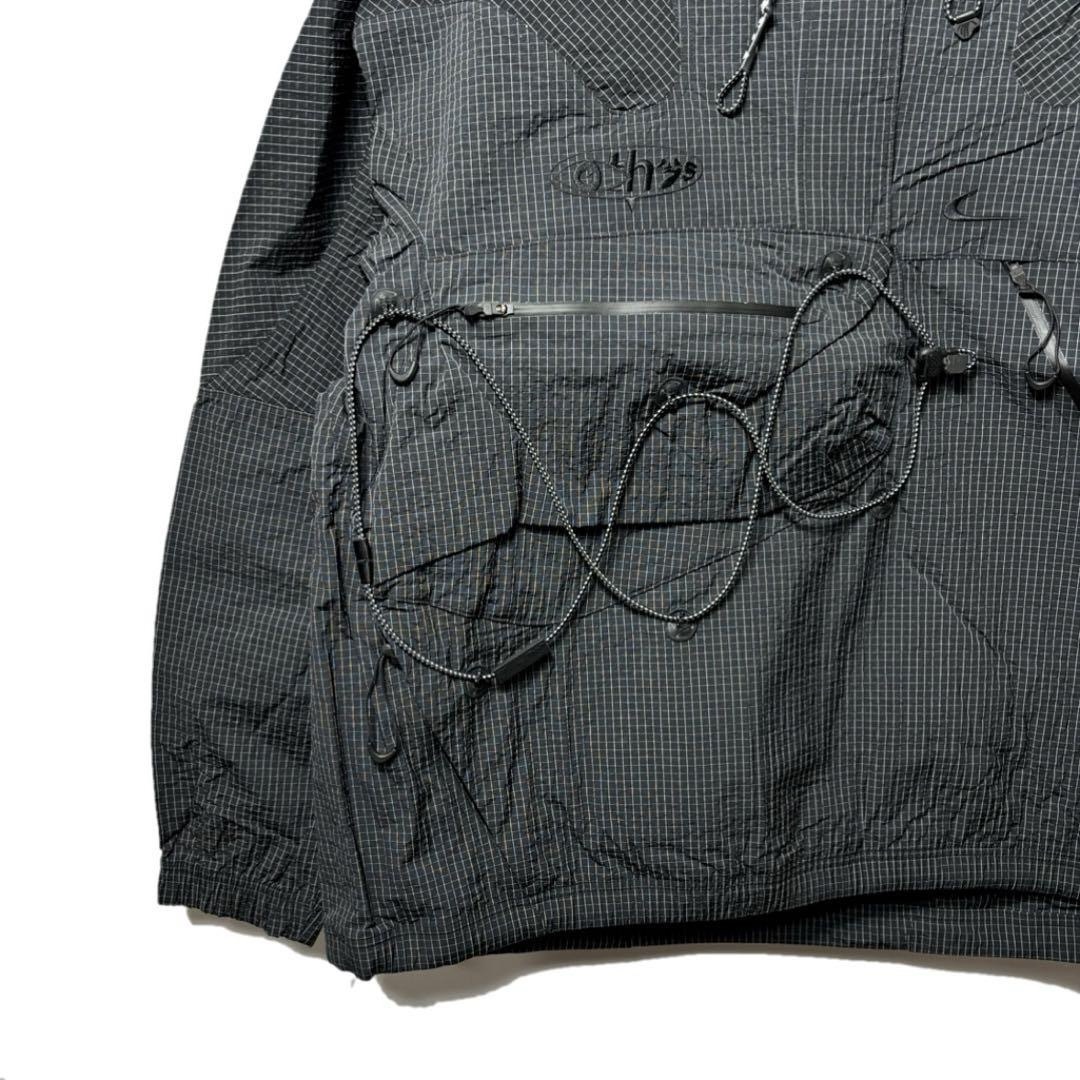 NIKE - 新品 ナイキ x オフホワイト メンズ アノラック ブラック NIKE - 新品 ナイキ x オフホワイト メンズ アノラック ブラック