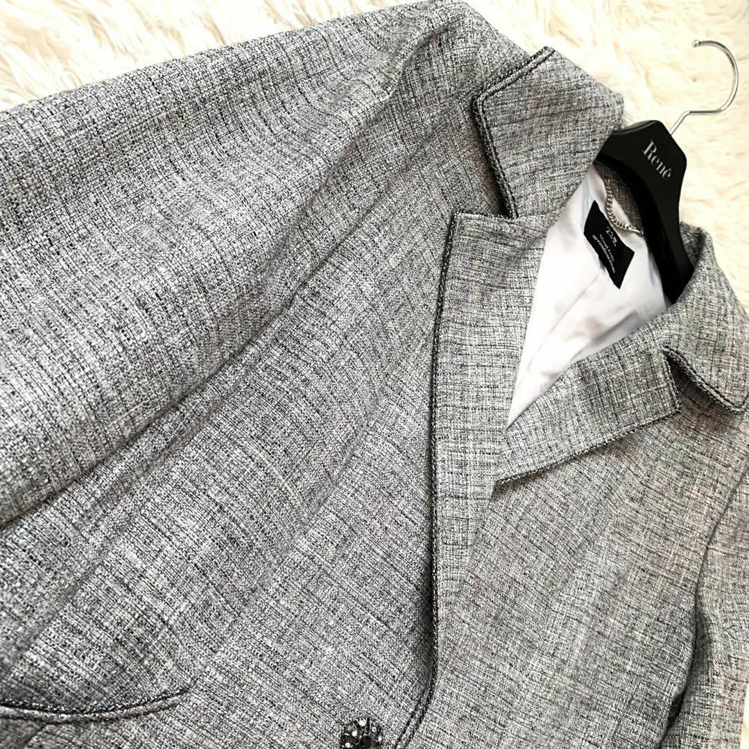 極美品✨23区 ジャケット セレモニー ツイード ビジュー シルク 極美品✨23区 ジャケット セレモニー ツイード ビジュー シルク