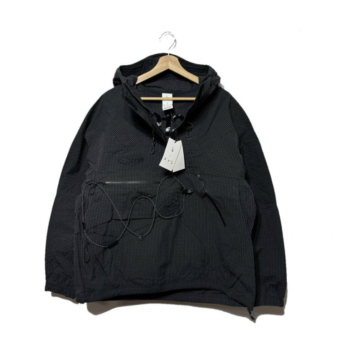 NIKE - 新品 ナイキ x オフホワイト メンズ アノラック ブラック NIKE - 新品 ナイキ x オフホワイト メンズ アノラック ブラック