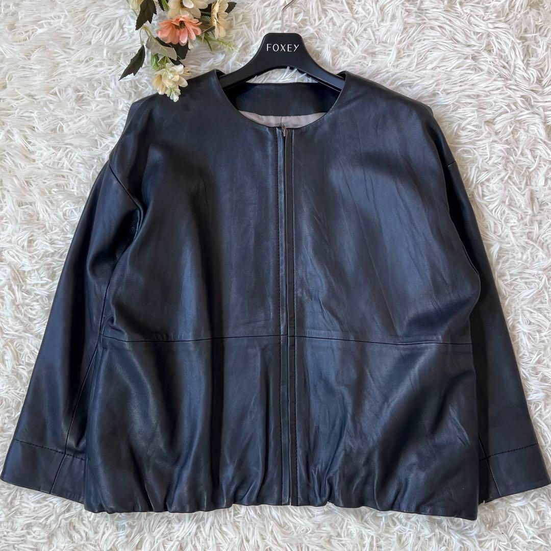 BEARDSLEY ビアズリー ラム レザーブルゾン レザージャケット BEARDSLEY ビアズリー ラム レザーブルゾン レザージャケット