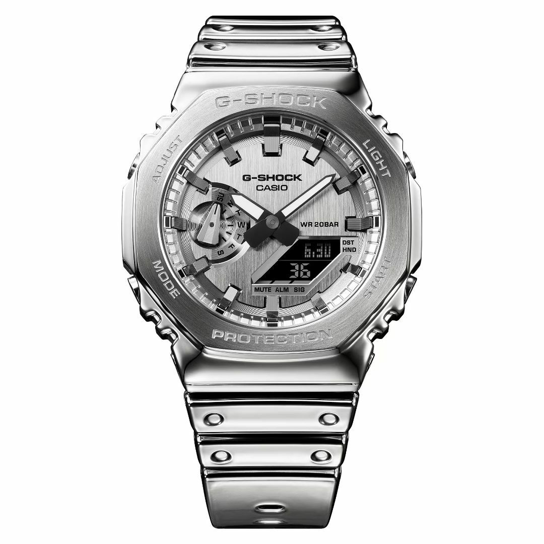 G-SHOCK GM-2100YM-8AJF タフシリコーンバンド シルバー G-SHOCK GM-2100YM-8AJF タフシリコーンバンド シルバー