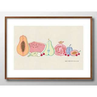14683■A3 アート ポスター『フルーツ』絵画 マット(その他)