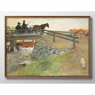 15144■A3 アート ポスター『カール・ラーション』絵画 マット(その他)