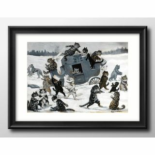 15375■A3 アート ポスター『ルイス・ウェイン  ハイウェイ強盗』絵画(その他)