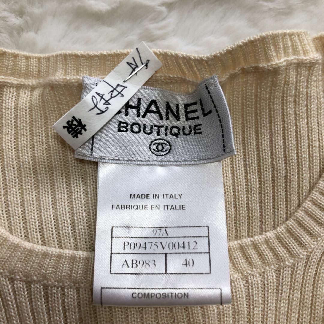 CHANEL - CHANEL*シャネル イタリア製 カシミヤ×シルクニット CHANEL - CHANEL*シャネル イタリア製 カシミヤ×シルクニット