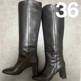 デプレ(DES PRES)の新品未使用♡DES PRES ブラックレザー ロングブーツ 36トゥモローランド(ブーツ)