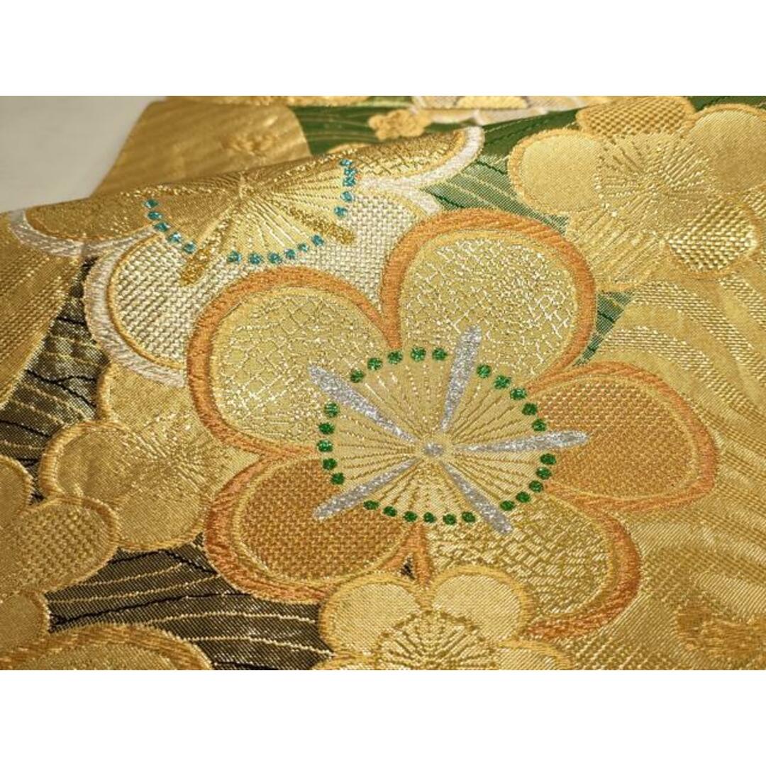 袋帯 金銀糸 菊 椿 華柄 花文 流水文 フォーマル NO-1020 袋帯 金銀糸 菊 椿 華柄 花文 流水文 フォーマル NO-1020