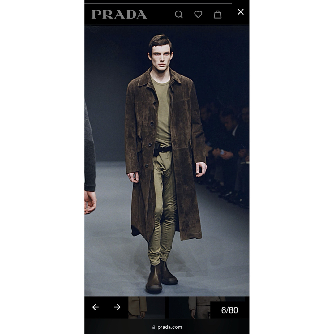 PRADA - PRADA 1999FW スウェードレザーコートの通販 by 's shop PRADA - PRADA 1999FW スウェードレザーコートの通販 by 's shop