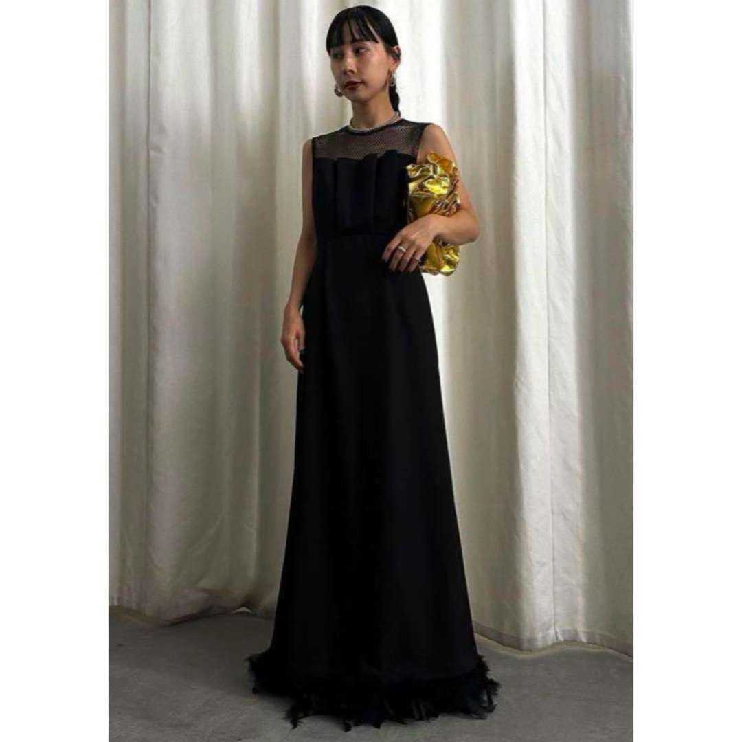 Ameri VINTAGE - 【2WAY LADY LIKE FEATHER DRESS】 アメリ Ameri VINTAGE - 【2WAY LADY LIKE FEATHER DRESS】 アメリ