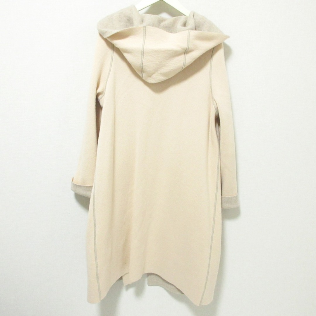 希少✨フォクシー カシミヤ100% ダブルフェイスフーデッドコート