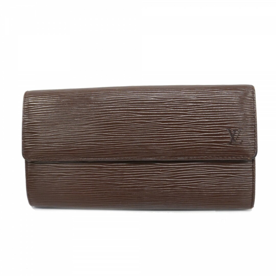 LOUIS VUITTON - 【5ad3289】ルイヴィトン 長財布 エピ ポシェットポルトモネクレディ M6357D モカ【中古】メンズ レディース ユニセックス