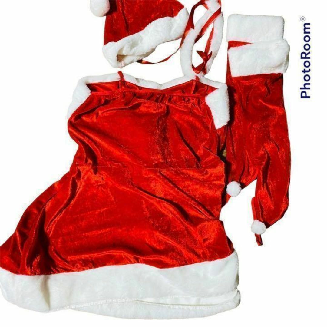 セクシー サンタコスプレ クリスマス プレゼント ミニワンピース 仮装 レディースのジャケット/アウター(ノーカラージャケット)の商品写真