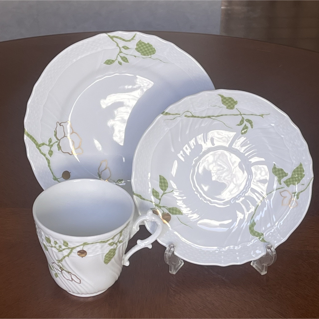 美品】リチャードジノリ☆フィオーリヴェルディ☆トリオ 美品】リチャードジノリ☆フィオーリヴェルディ☆トリオ